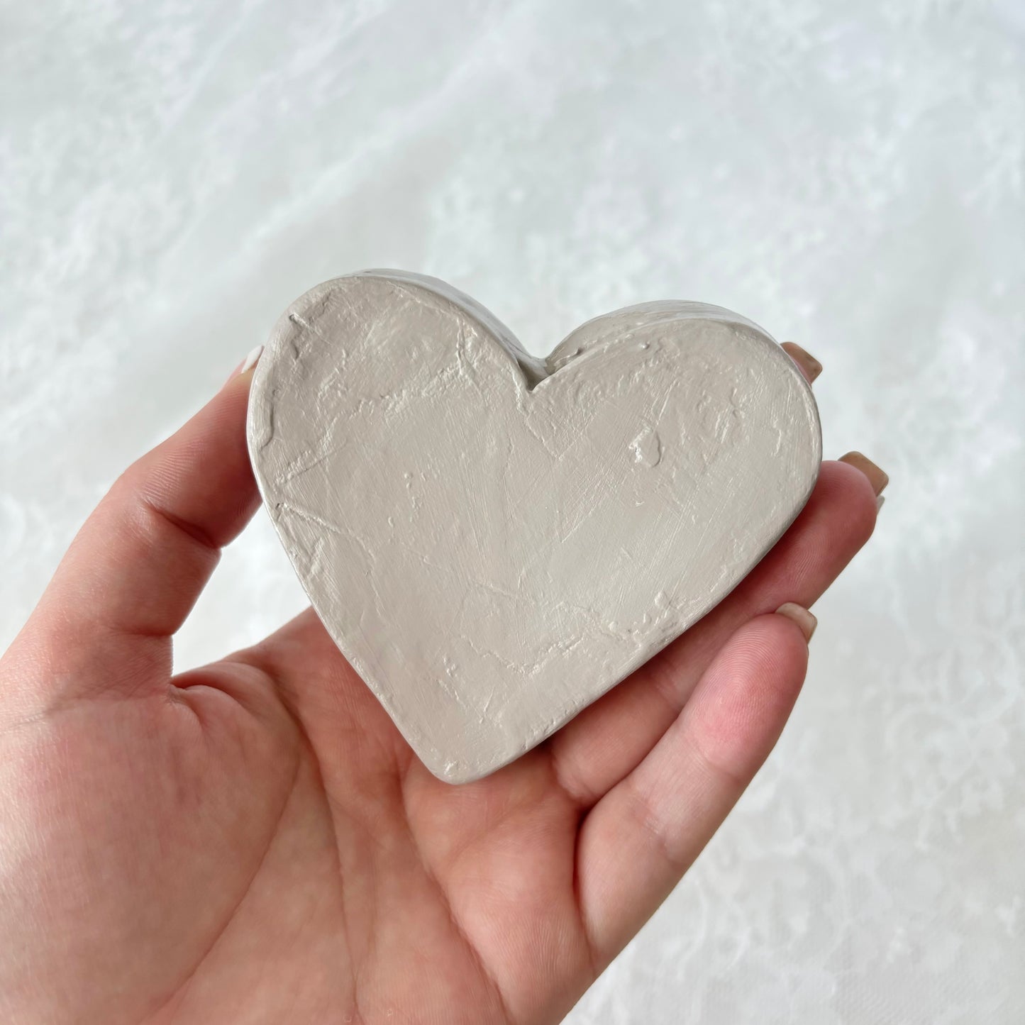 Handmade Heart Clay Trinket Dish