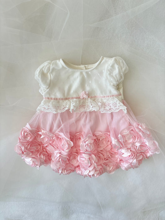 Vintage Ruffle Rosette Babydoll Dress by Nannette Lepore (9mo)