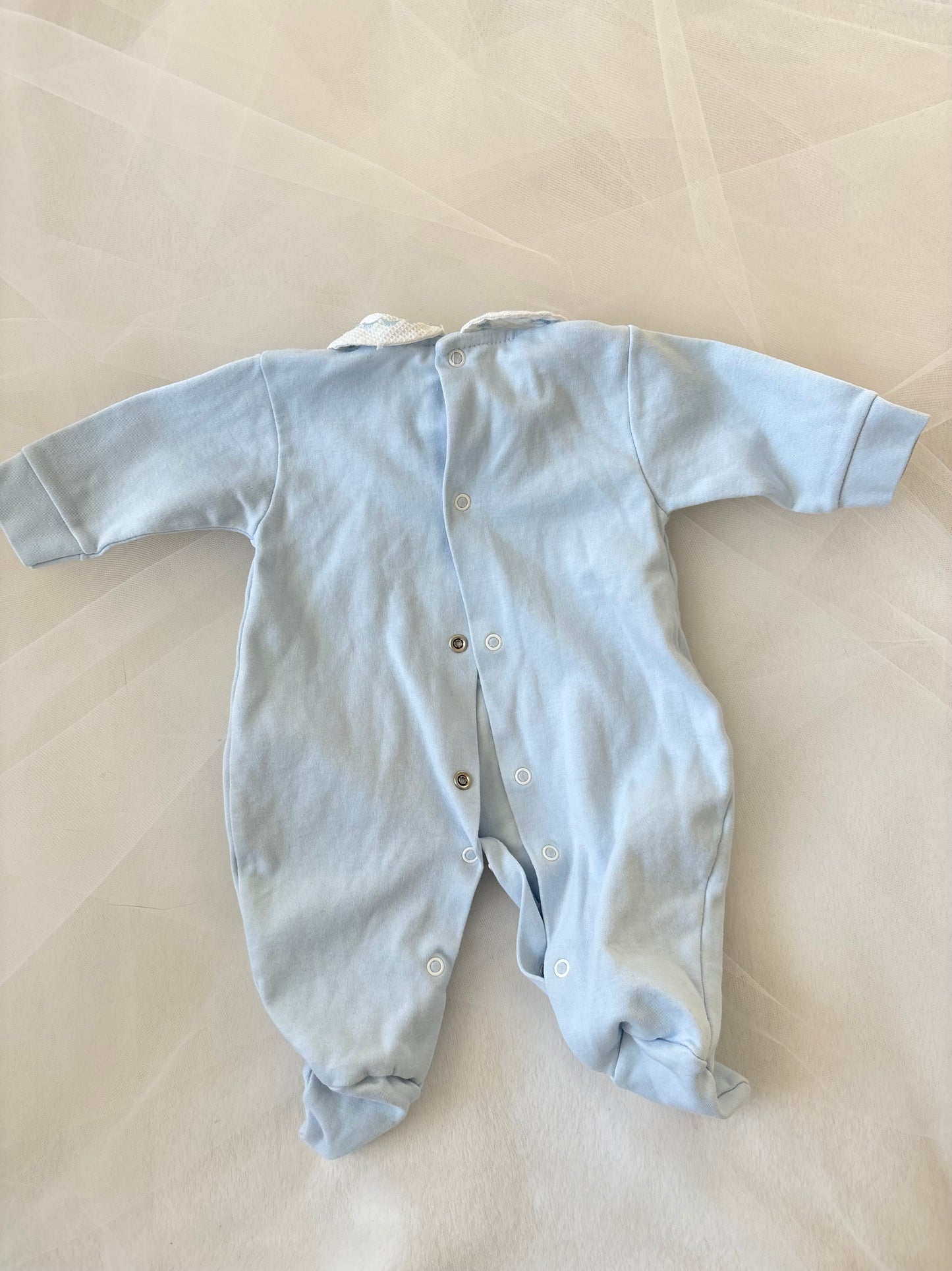 Vintage 70’s Carousel Baby Blue Onesie (3mo)