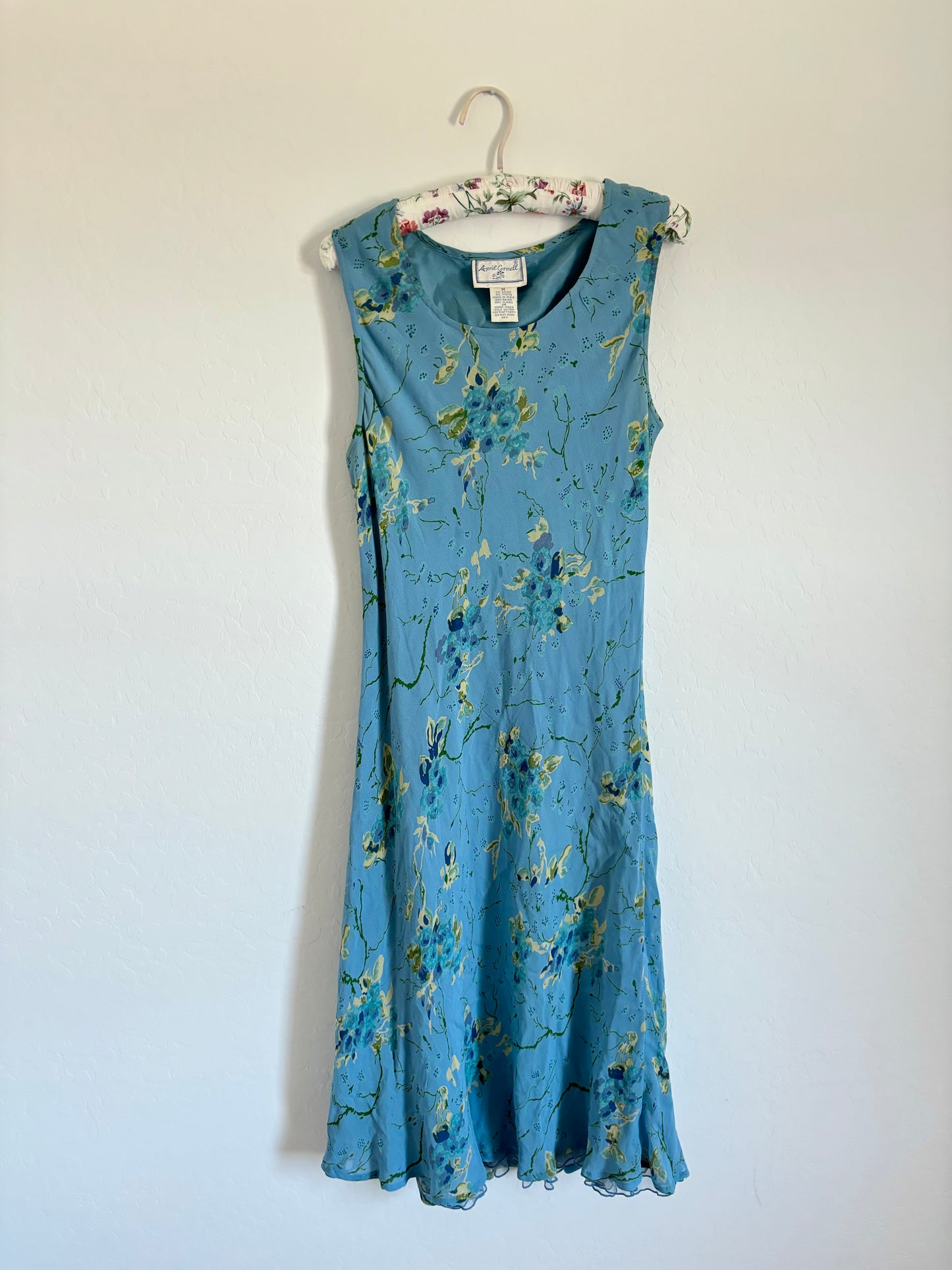 Vintage Floral Midi Dress (Medium)