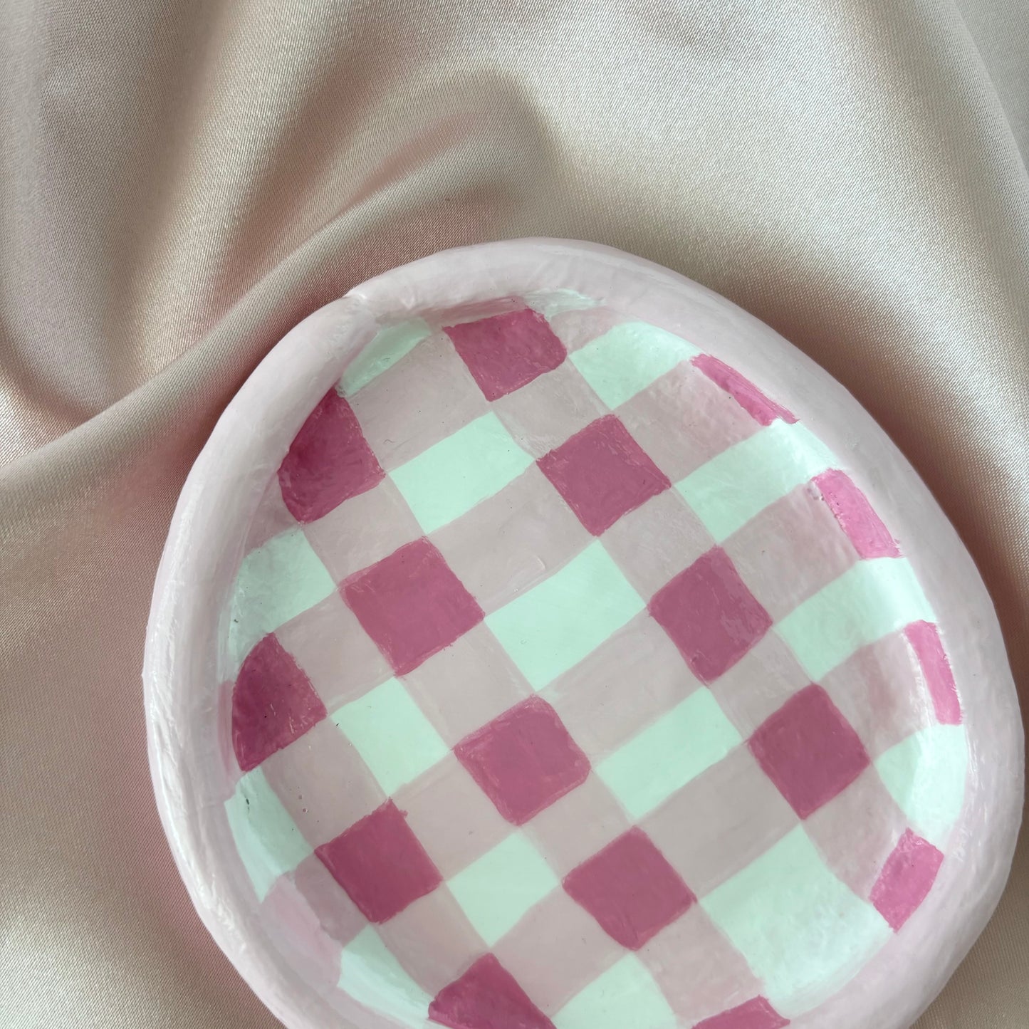 Handmade Picnic Clay Trinket Dish