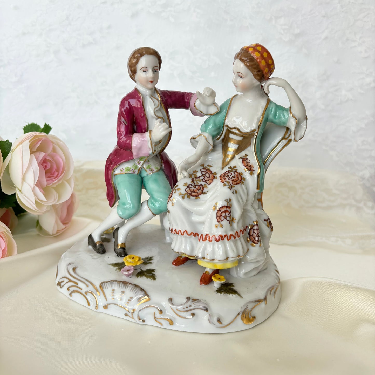 Vintage Renaissance Porcelain Figurine