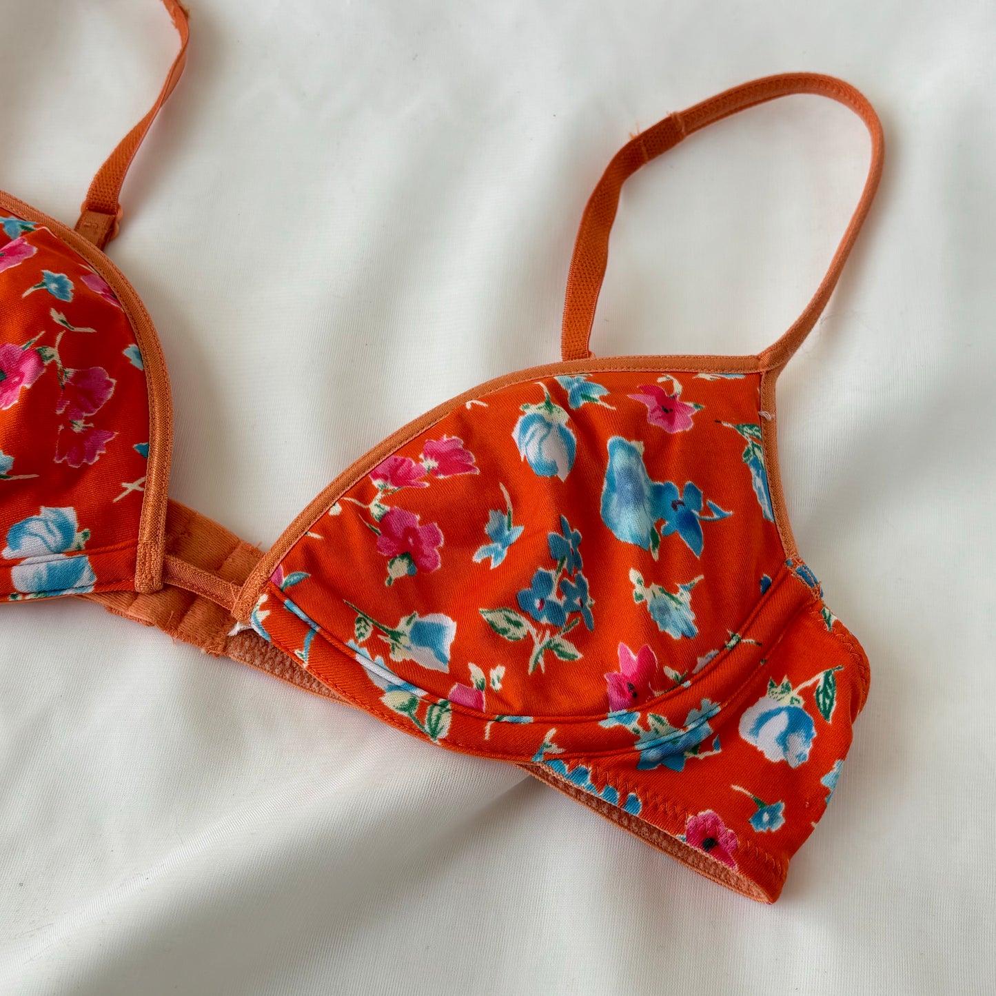 Vintage 80’s Floral Bra (34A)