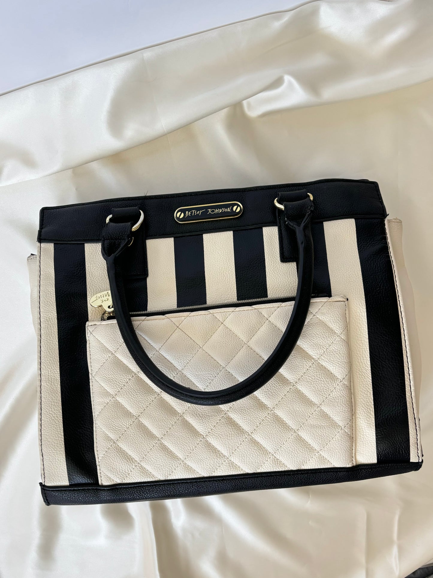 Betsey Johnson Striped Shoulder Bag