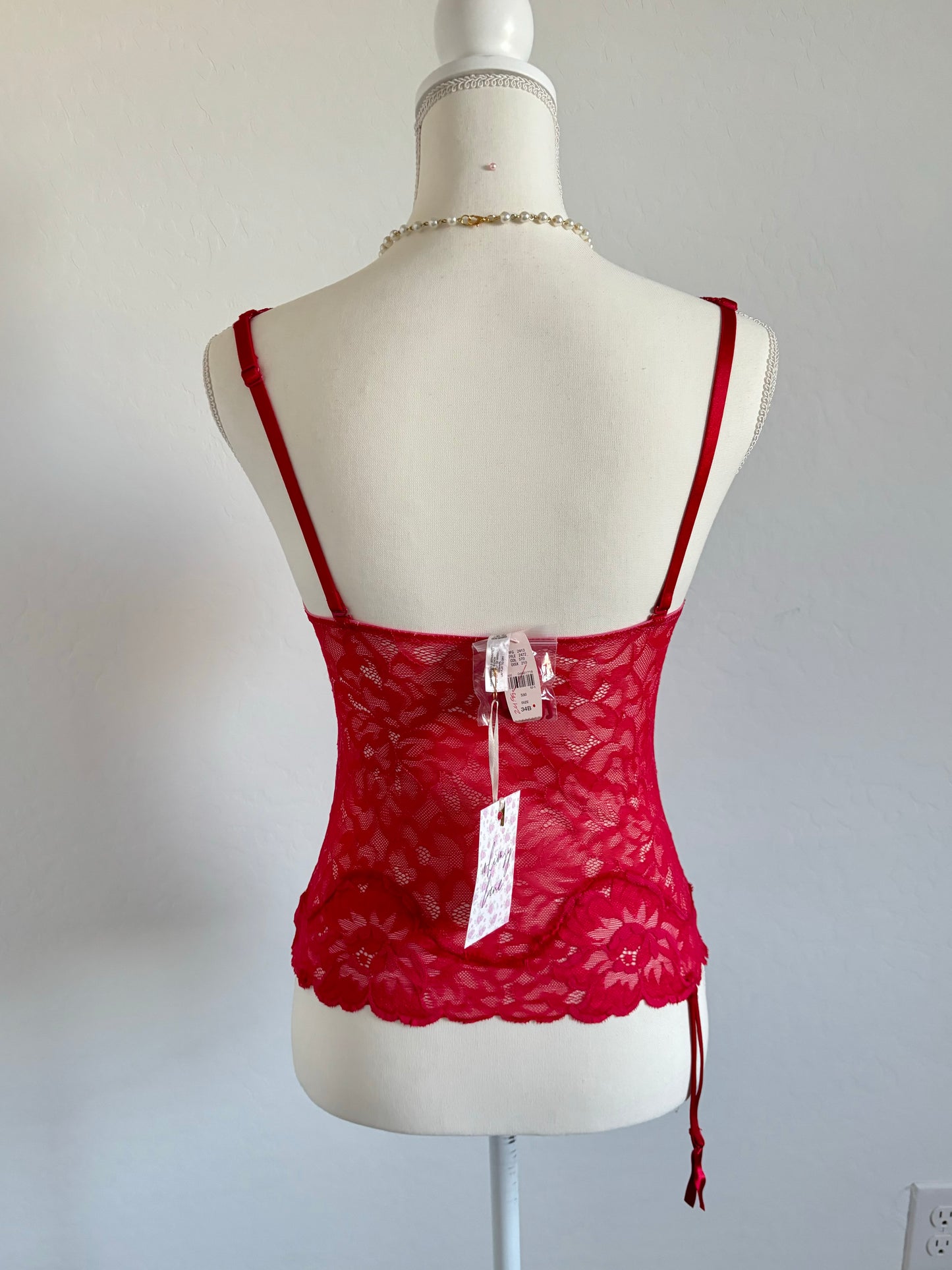 Victoria’s Secret Pink Lace Corset Top (34B)