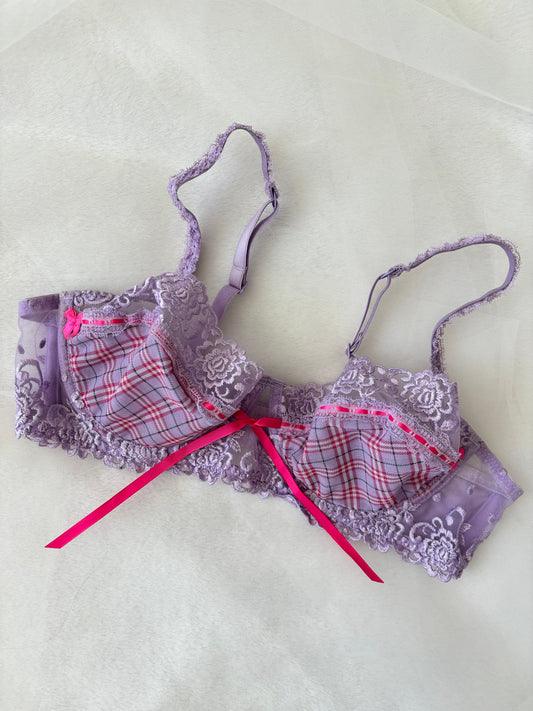 Plaid 00’s Vintage Bra (36C)