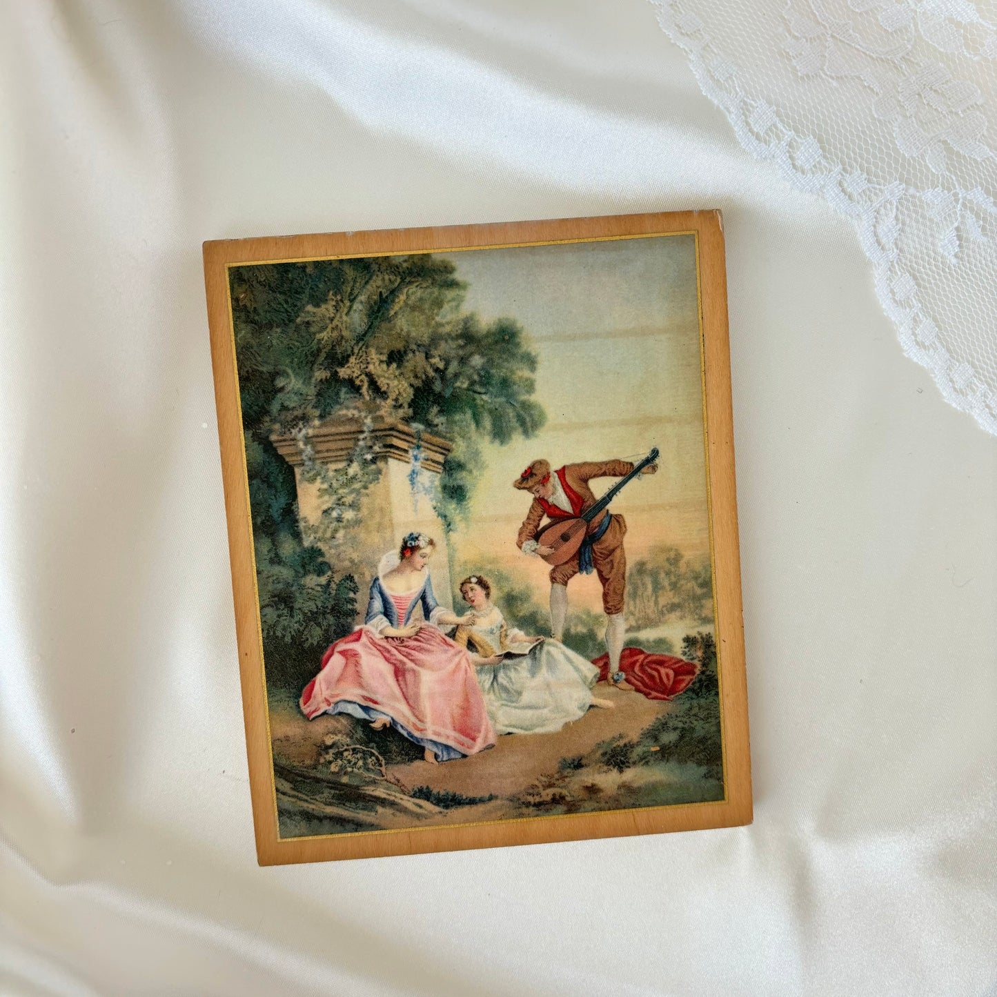 Vintage Renaissance Wooden Photo