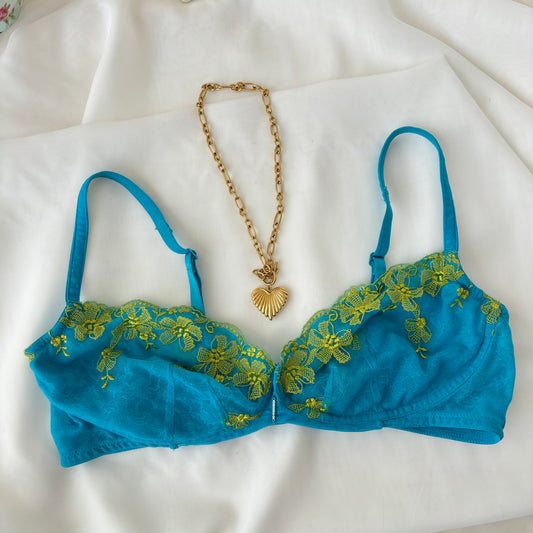 Vintage Lace Fairy Embroidered Bra (38C)