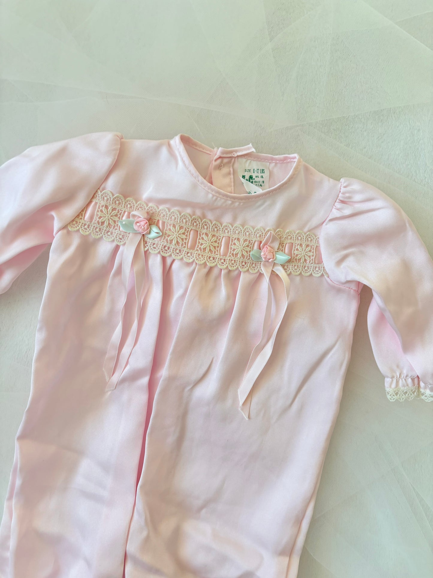 Vintage 80’s Pink Pastel Onesie (9mo)