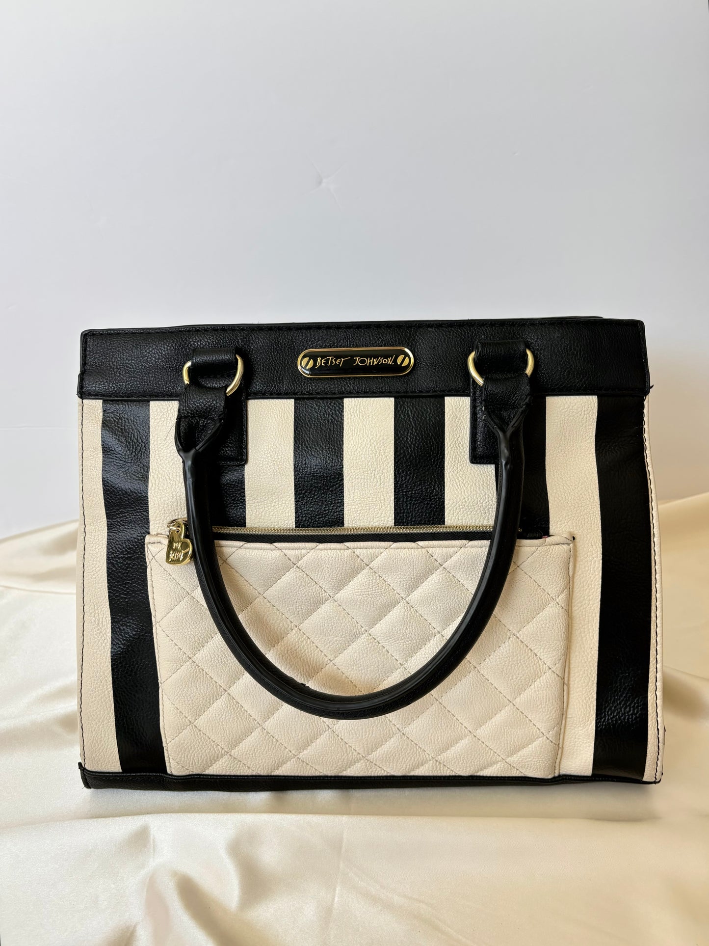 Betsey Johnson Striped Shoulder Bag