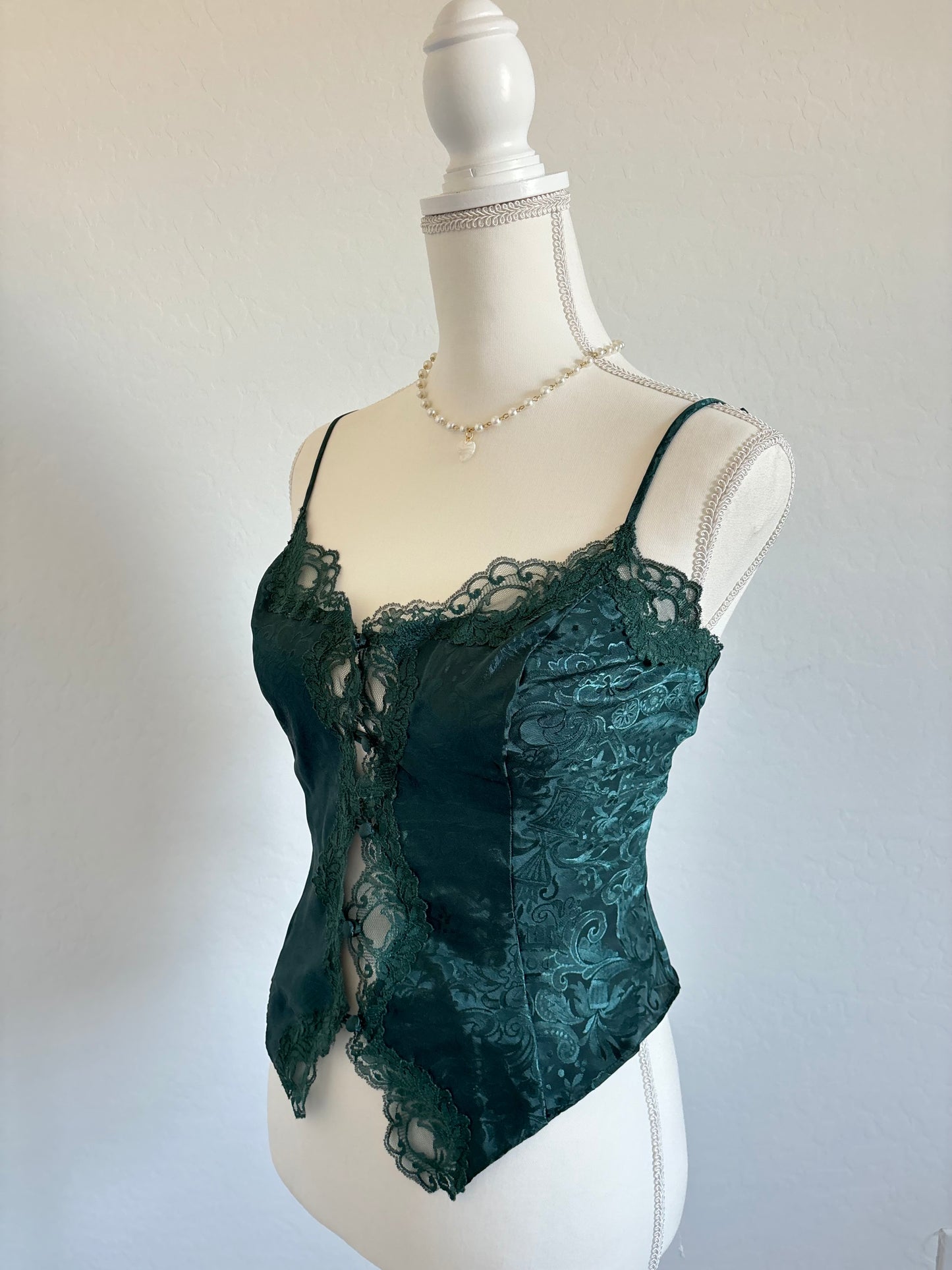 Vintage 1970’s Victoria’s Secret Green Top (Medium)