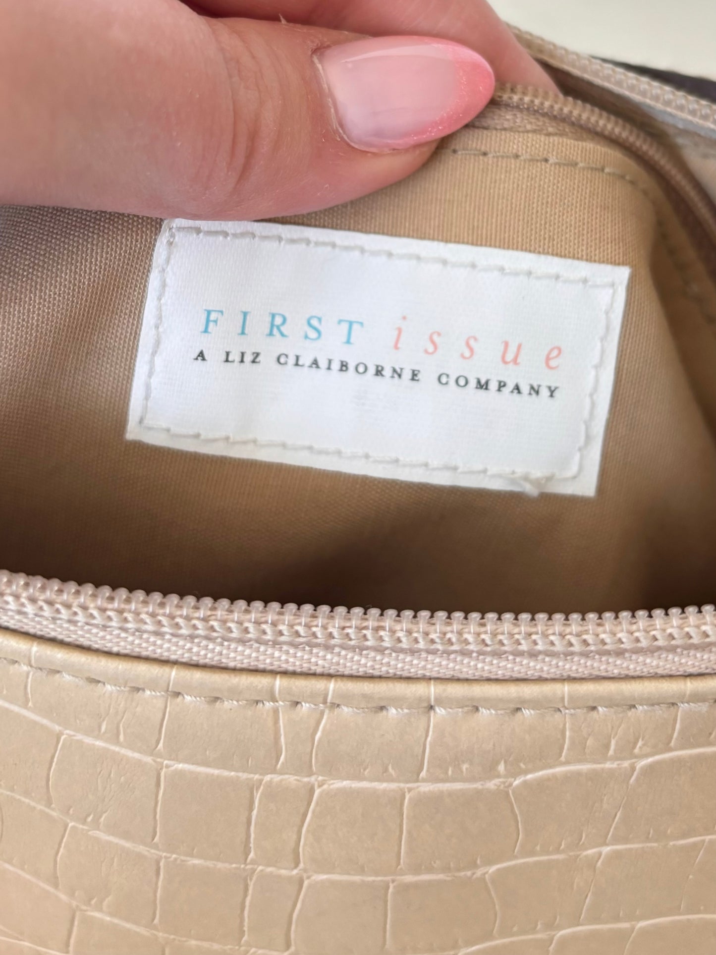 Y2K Liz Claiborne Beige Shoulder Bag