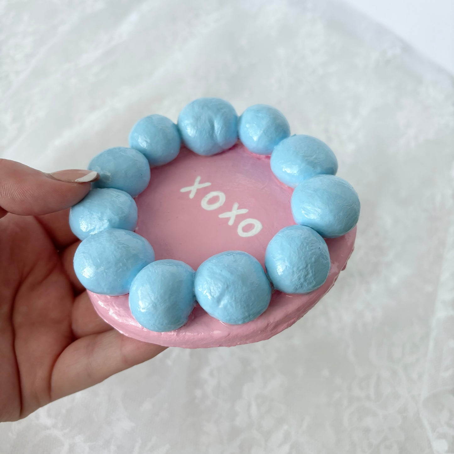 Handmade Clay XOXO Trinket Dish