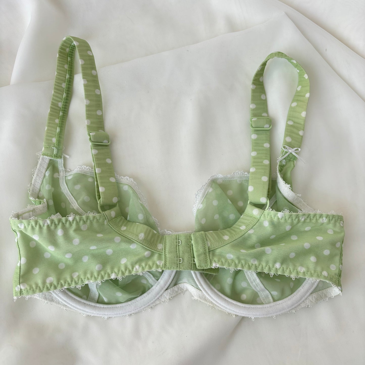 Vintage Polka Dot Bra (32DD)