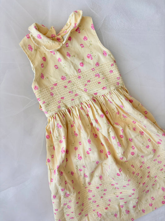 Vintage Floral Corduroy Dress (6)