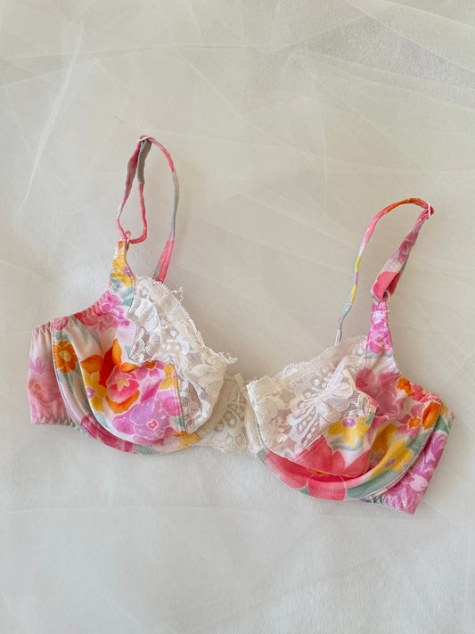 Vintage 80’s Floral Bra (36C)