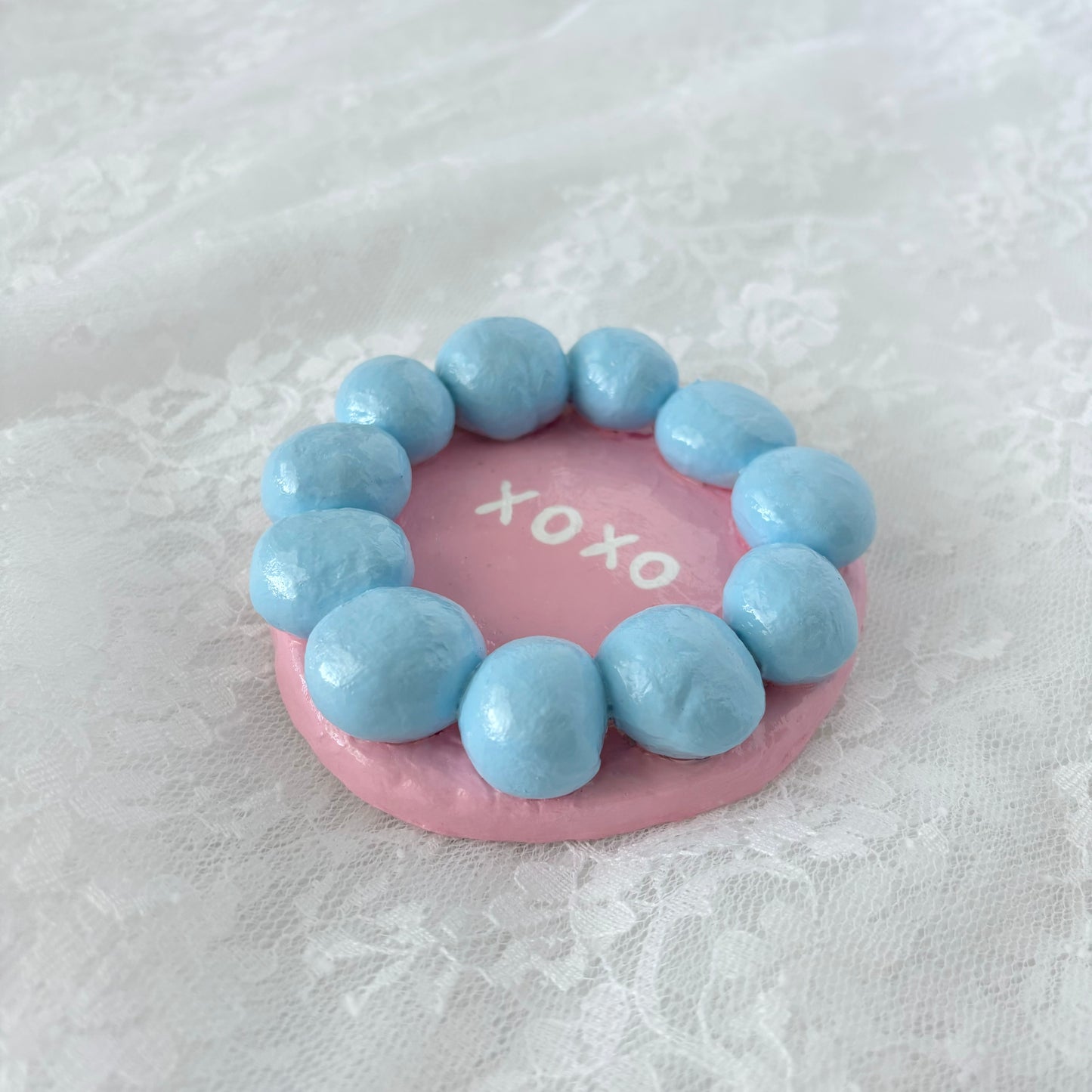 Handmade Clay XOXO Trinket Dish