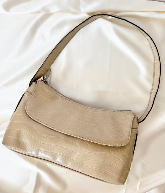 Y2K Liz Claiborne Beige Shoulder Bag