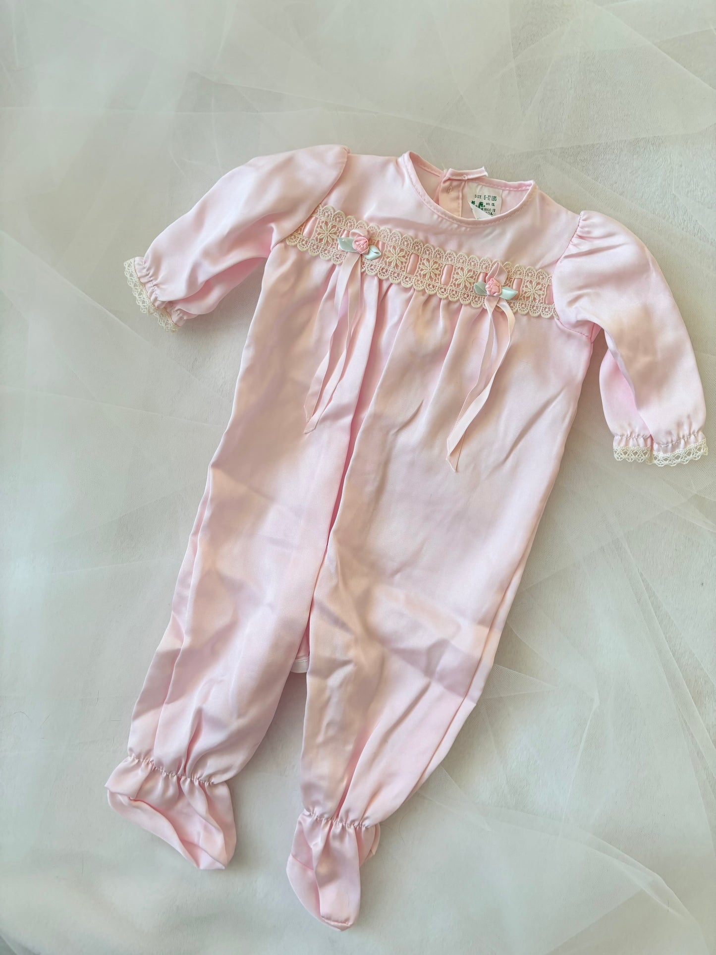 Vintage 80’s Pink Pastel Onesie (9mo)