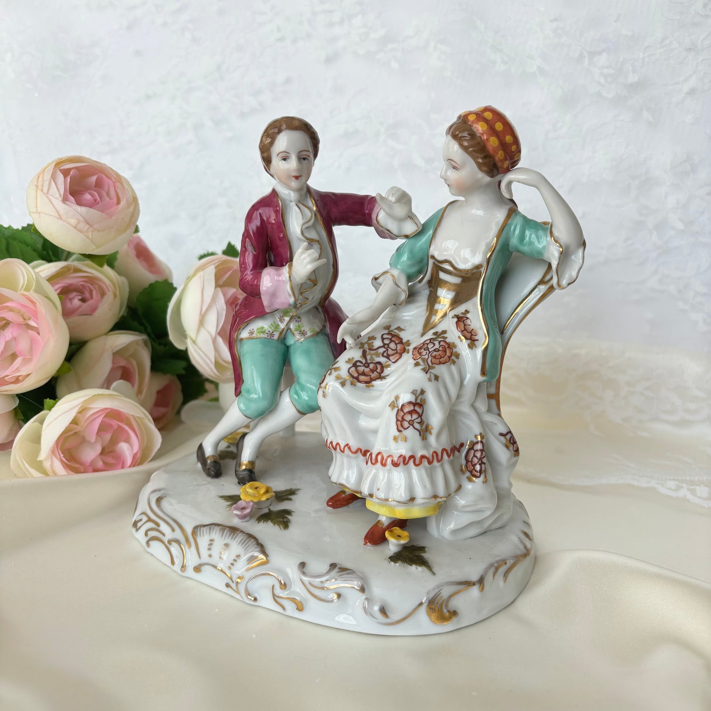 Vintage Renaissance Porcelain Figurine