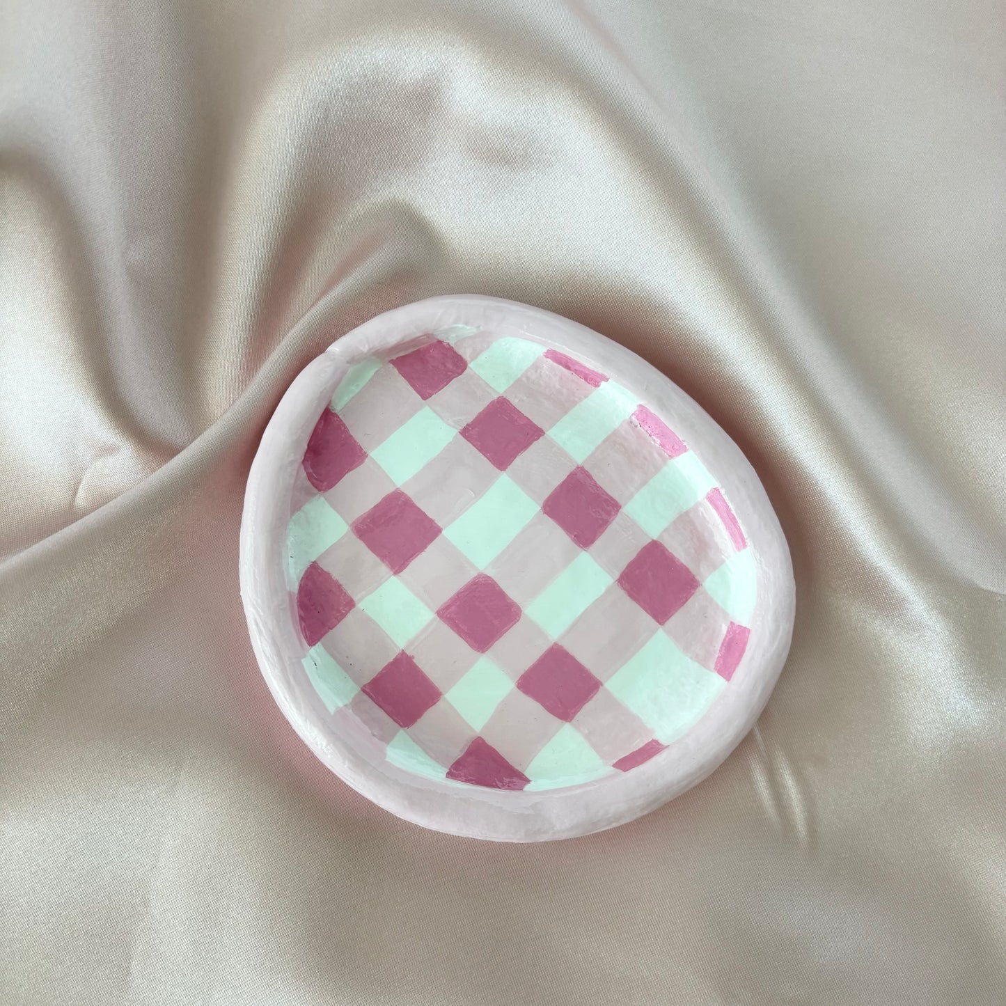 Handmade Picnic Clay Trinket Dish