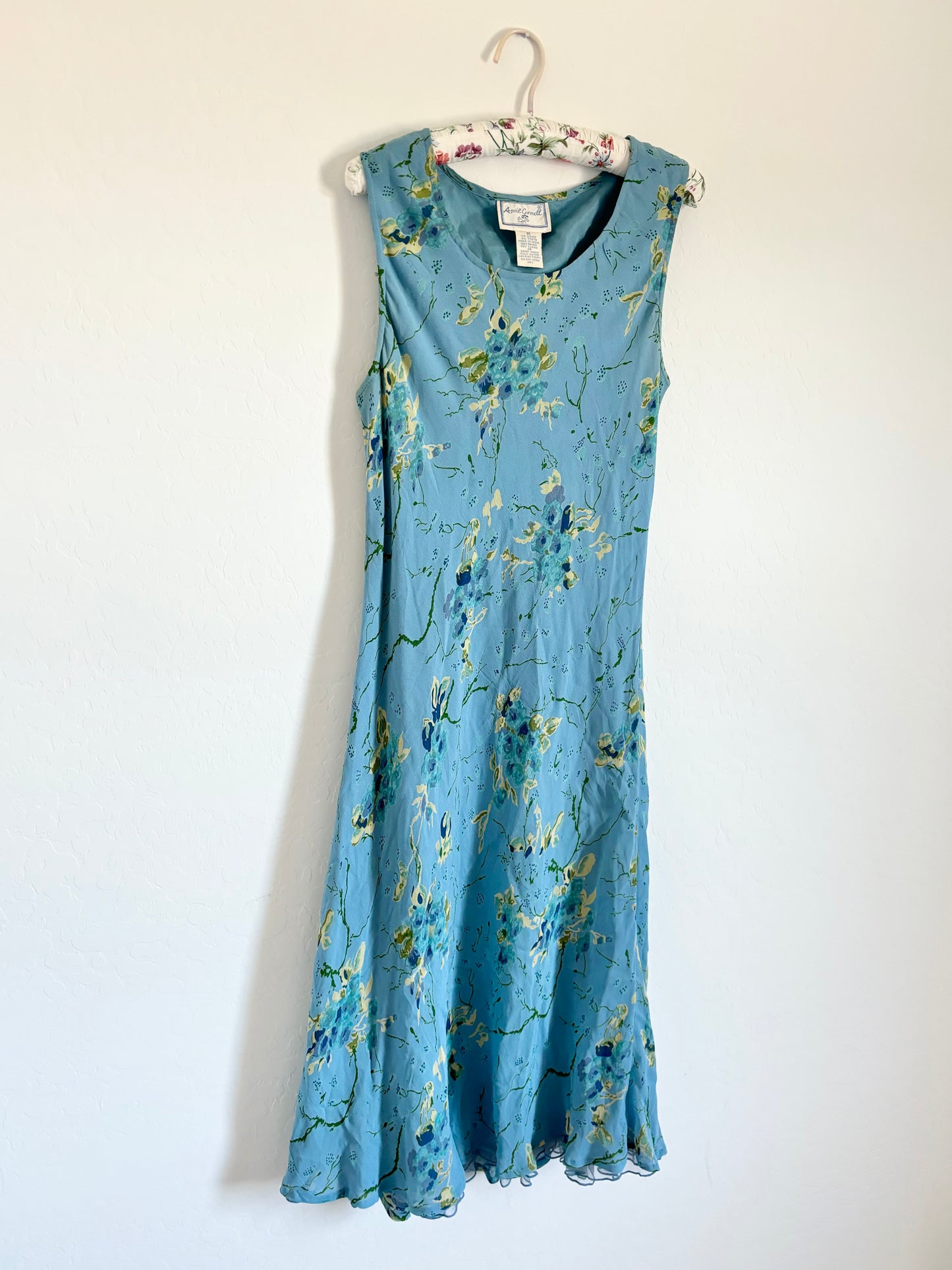 Vintage Floral Midi Dress (Medium)