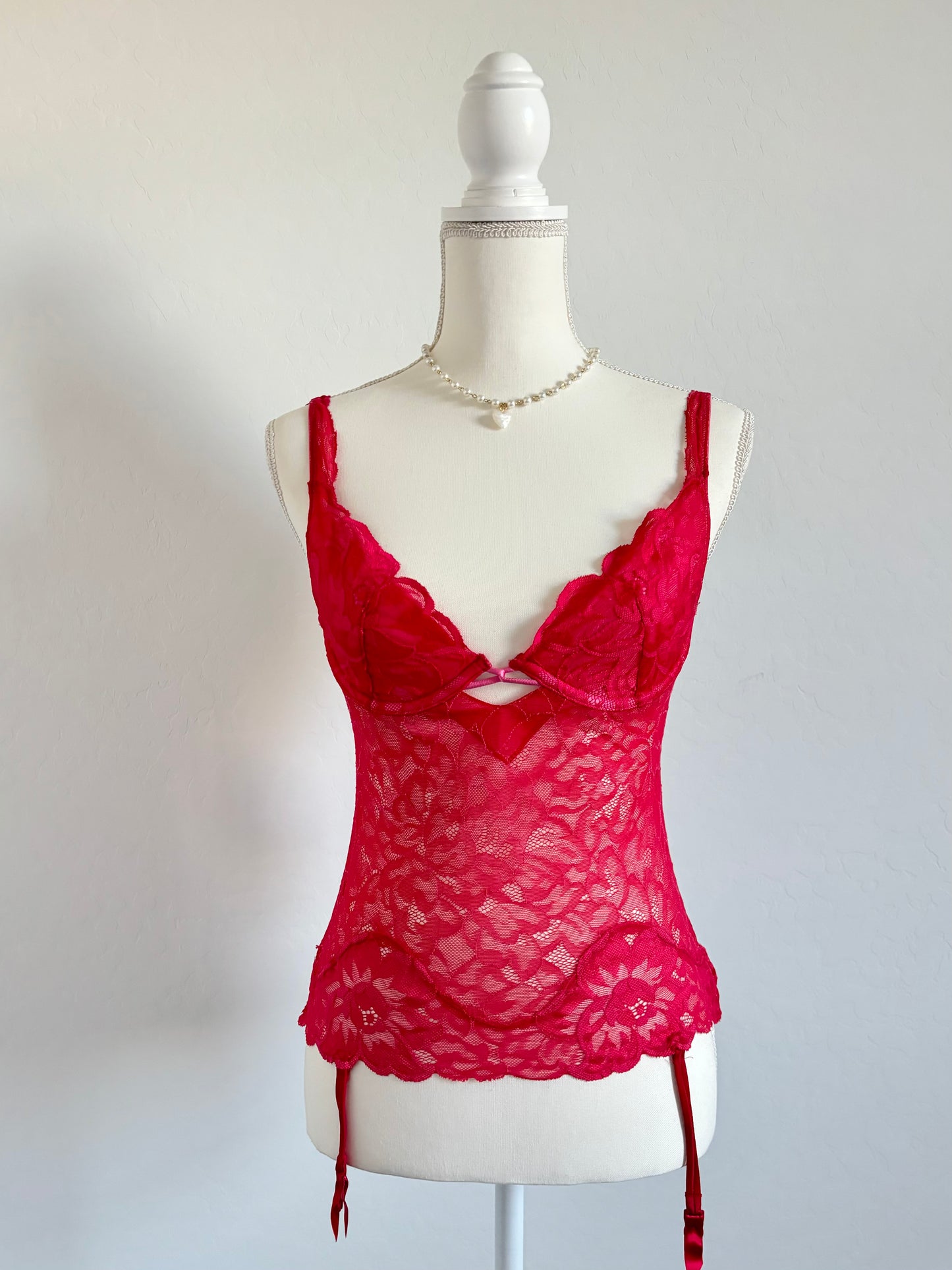 Victoria’s Secret Pink Lace Corset Top (34B)