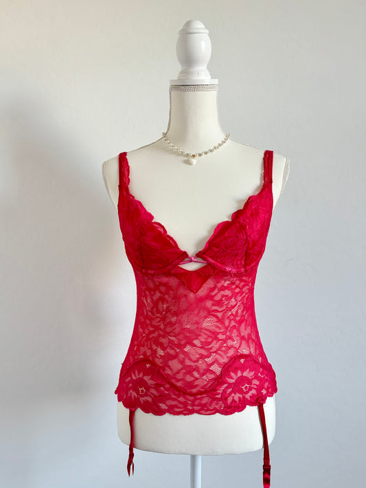 Victoria’s Secret Pink Lace Corset Top (34B)