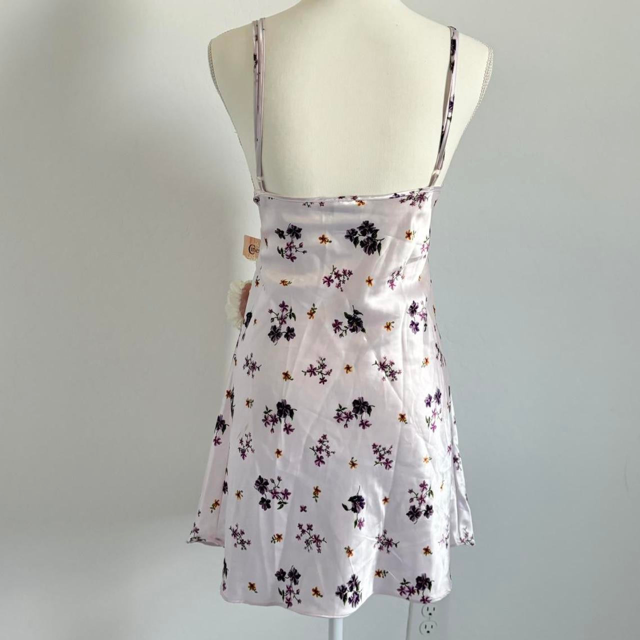 Vintage 80’s Babydoll Lingerie Slip Floral Dress (Large)